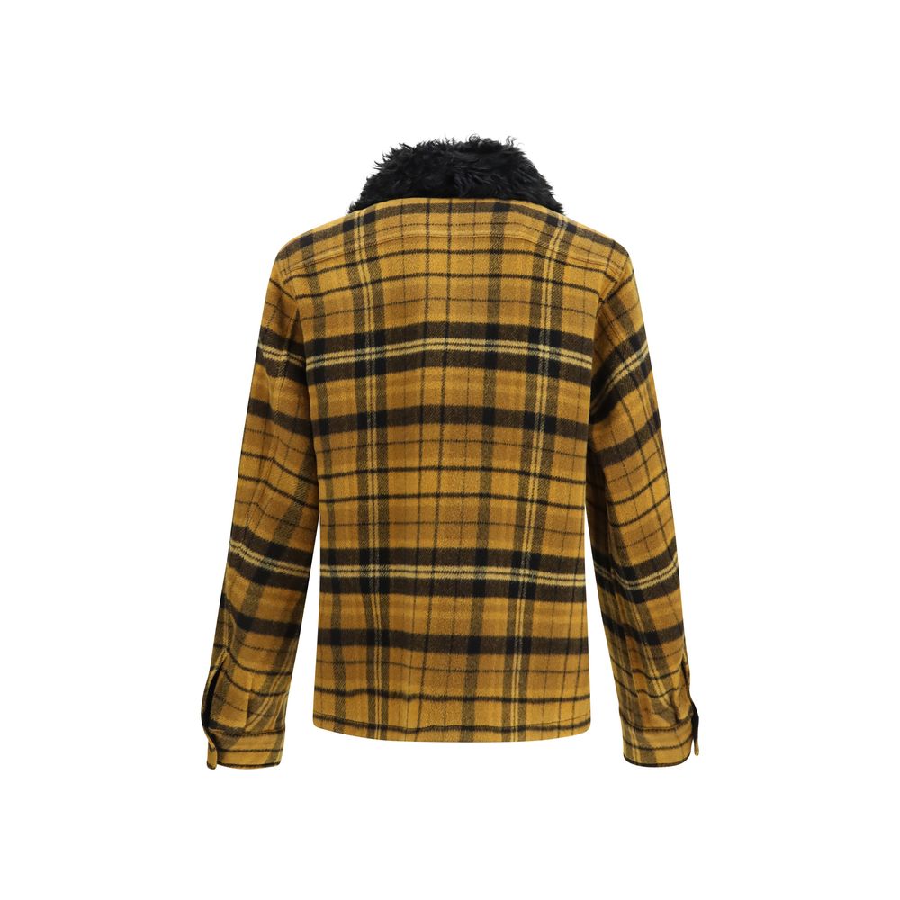 Fendi Multicolor Wool Oves Aries Full-Length Jacket