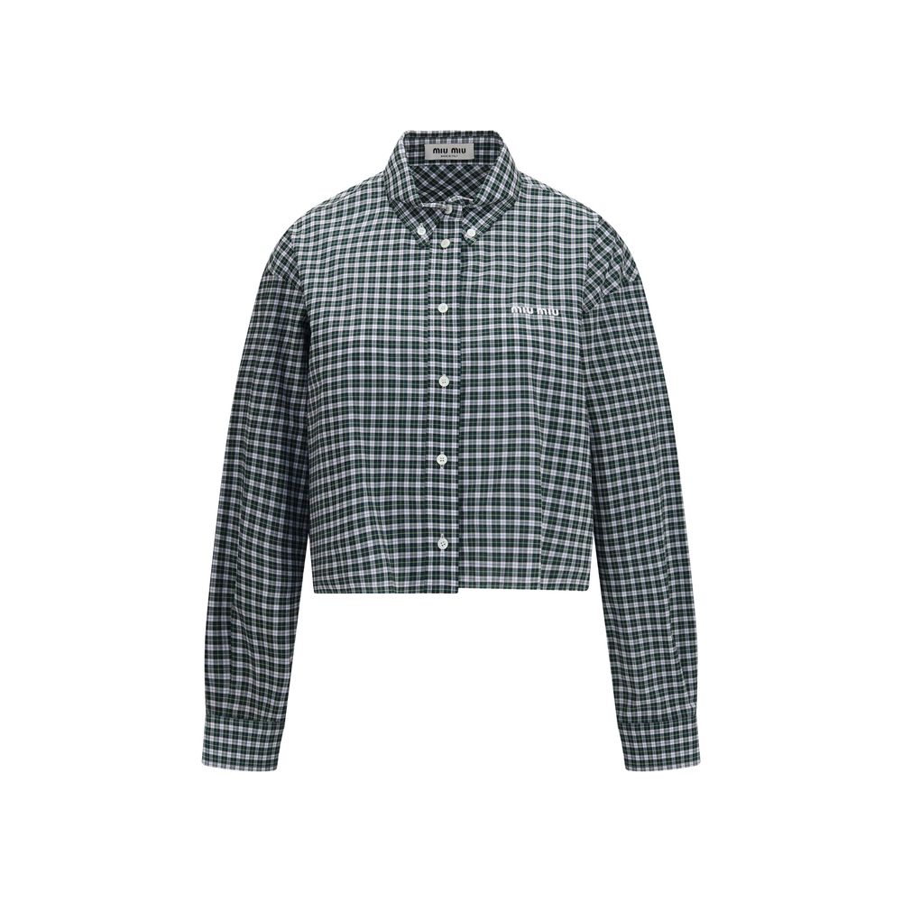 Miu Miu Bicolor Cotton Shirt
