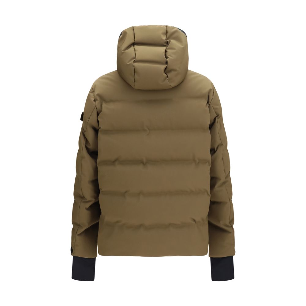 Moncler Grenoble Brown Goose Down Full-Length Jacket
