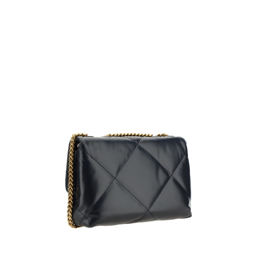 Tory Burch Black Lamb Ovis Aries Shoulder Bag