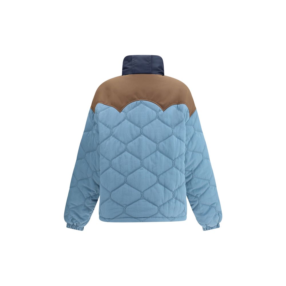 MARBELL Blue Polyamide Full-Length Jacket