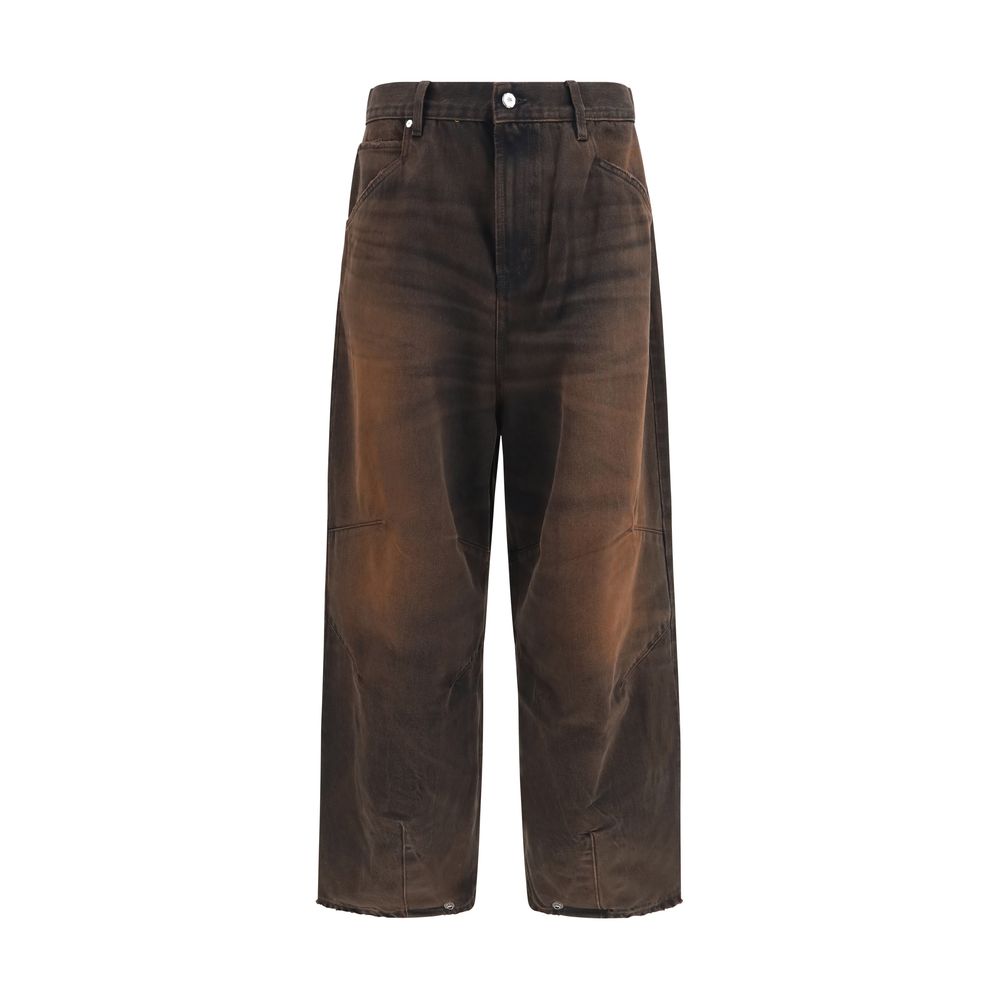 PDF Channel Brown Cotton Jeans Denim