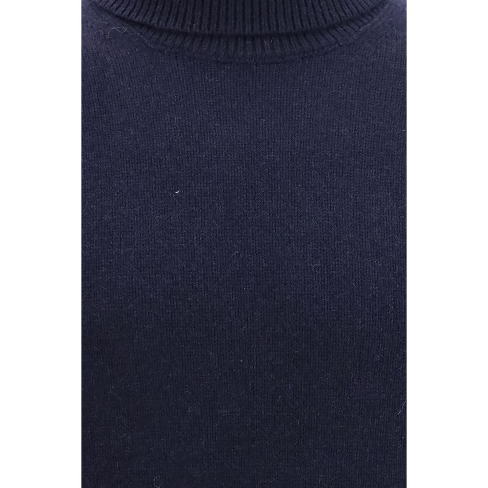 Aragona Cashmere Blue Cashmere Turtleneck