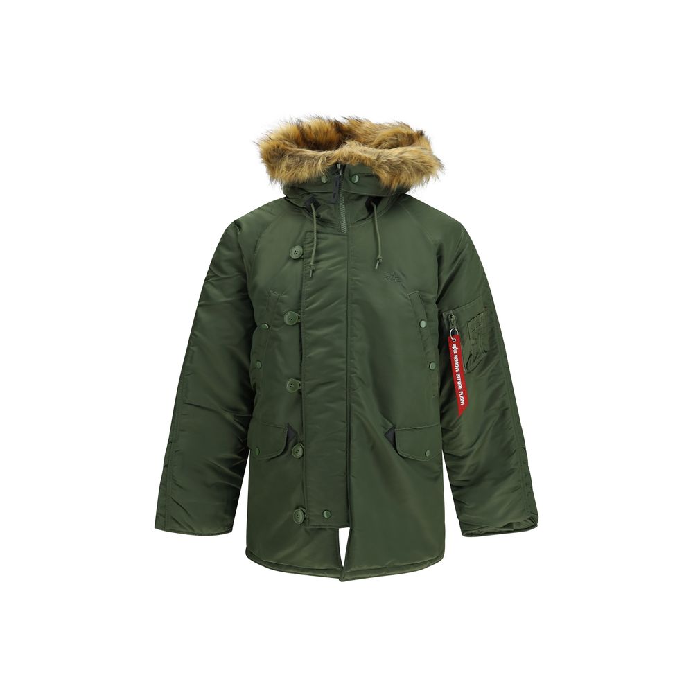 ALPHA INDUSTRIES Bicolor Nylon Full-Length Jacket