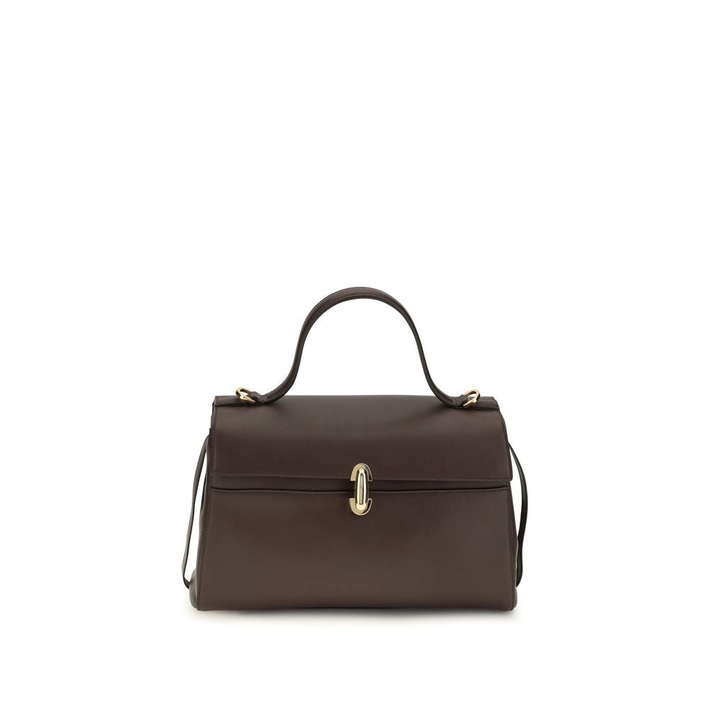 Savette Brown Calf Leather Bos Taurus Handbag