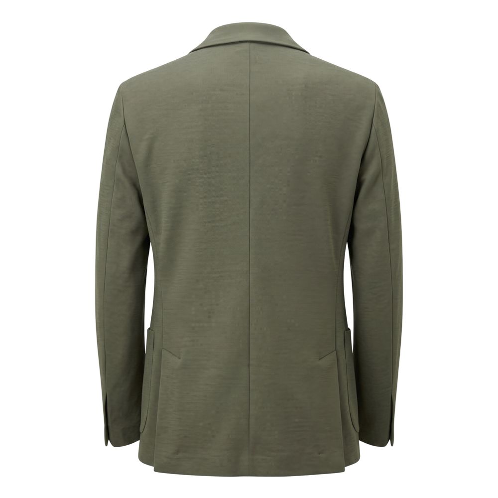 Roberto Pepe Luxury Green Cotton Men's Jacket
