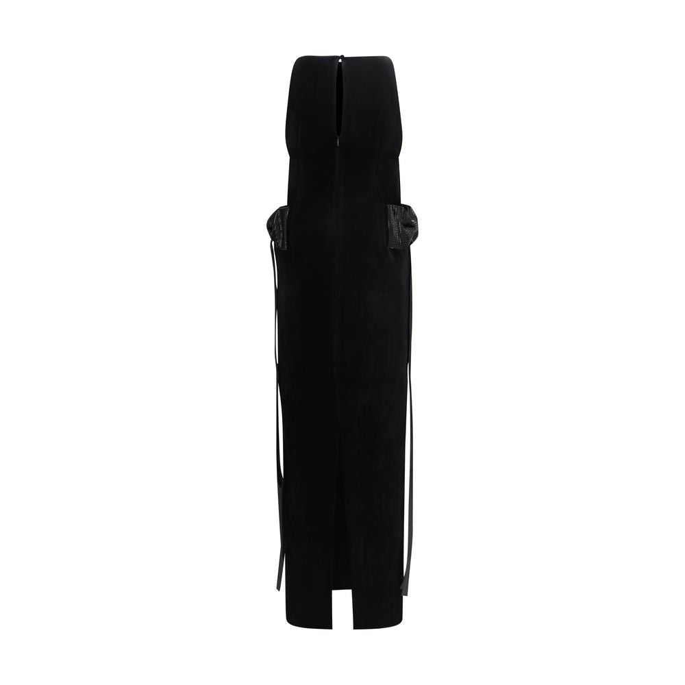 Self-Portrait Black Polyester Casual Dress