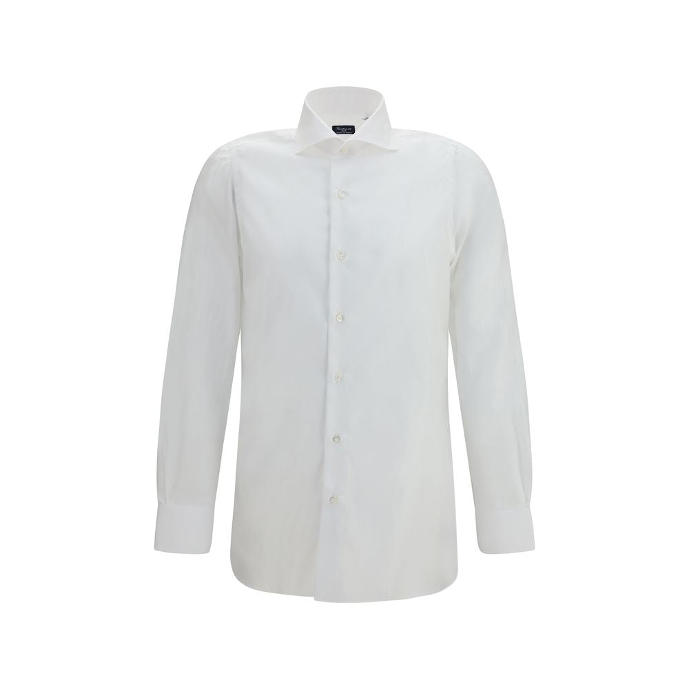 Finamore White Cotton Dress Shirt