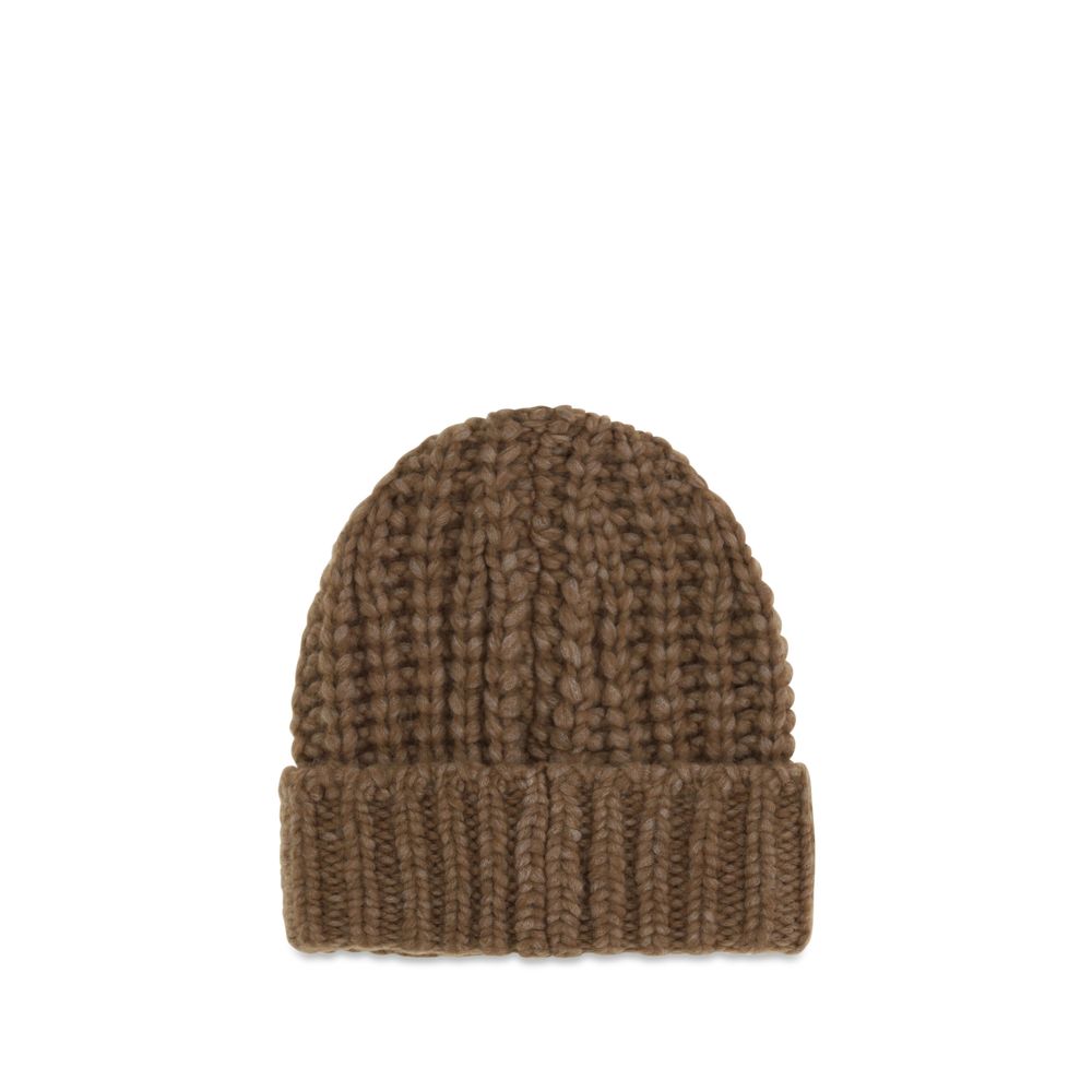 Moncler Grenoble Brown Alpaca Vicugna Pacos Beanie
