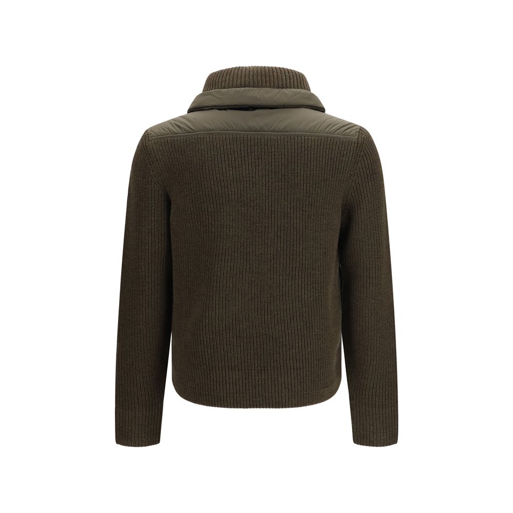 Moncler Grenoble Brown Wool Oves Aries Sweatshirt