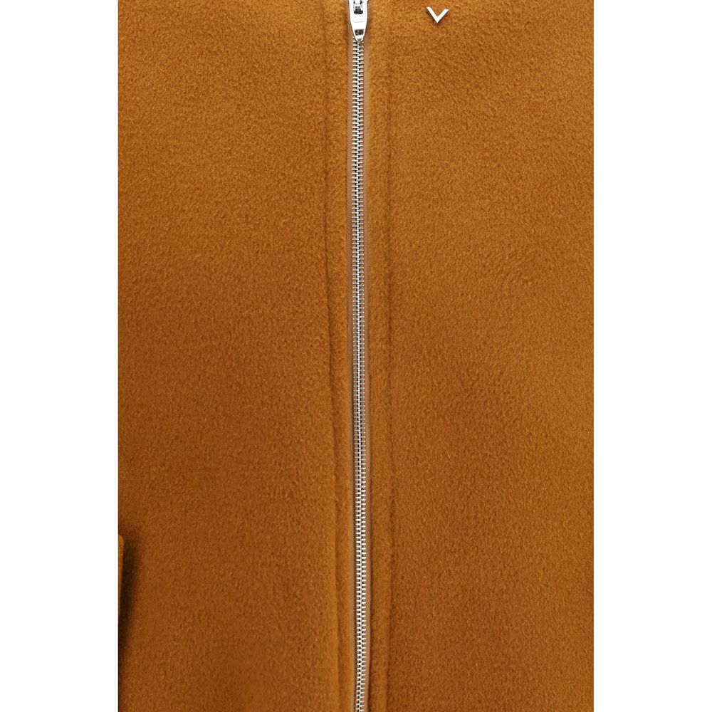 Valentino Garavani Brown Wool Oves Aries Bomber