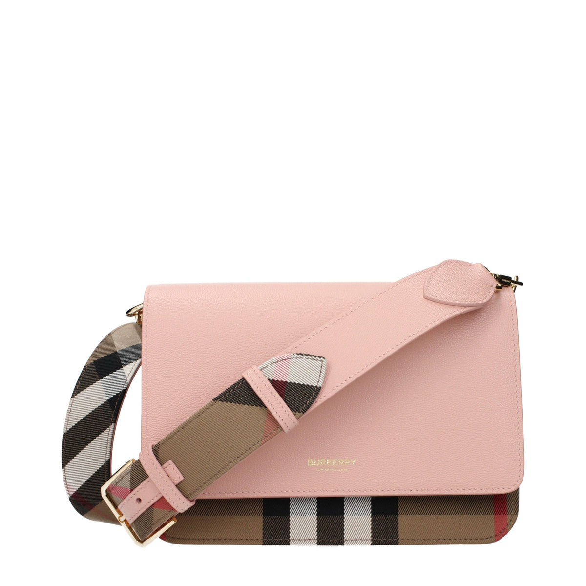Burberry Pink Leather Crossbody Bag