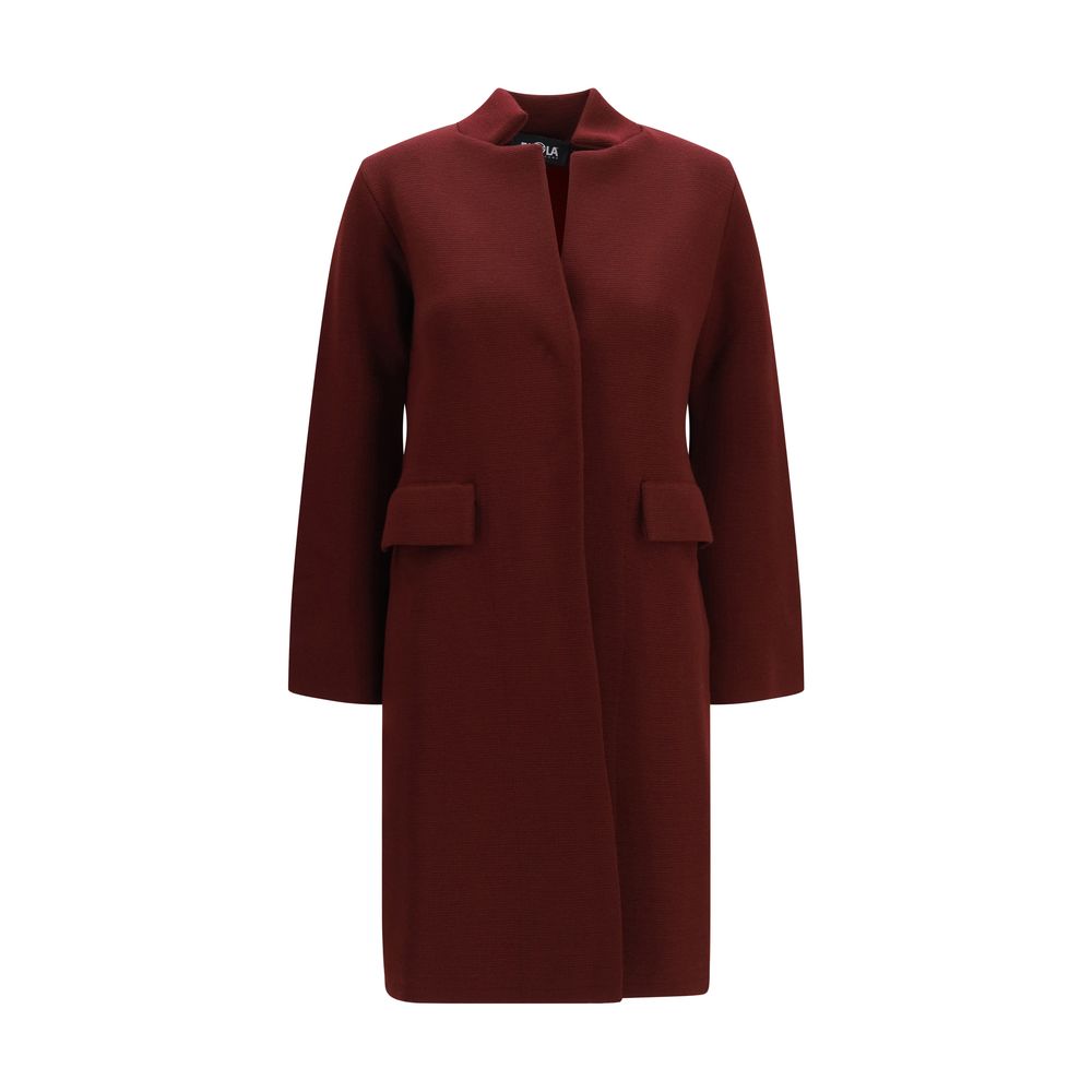 Ella Bordeaux Wool Oves Aries Coat
