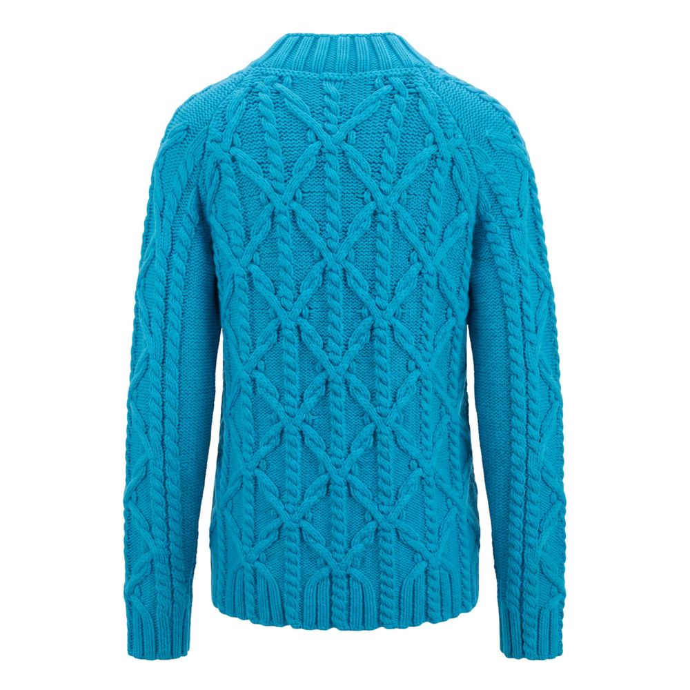 Malo Blue Cotton Men Sweater