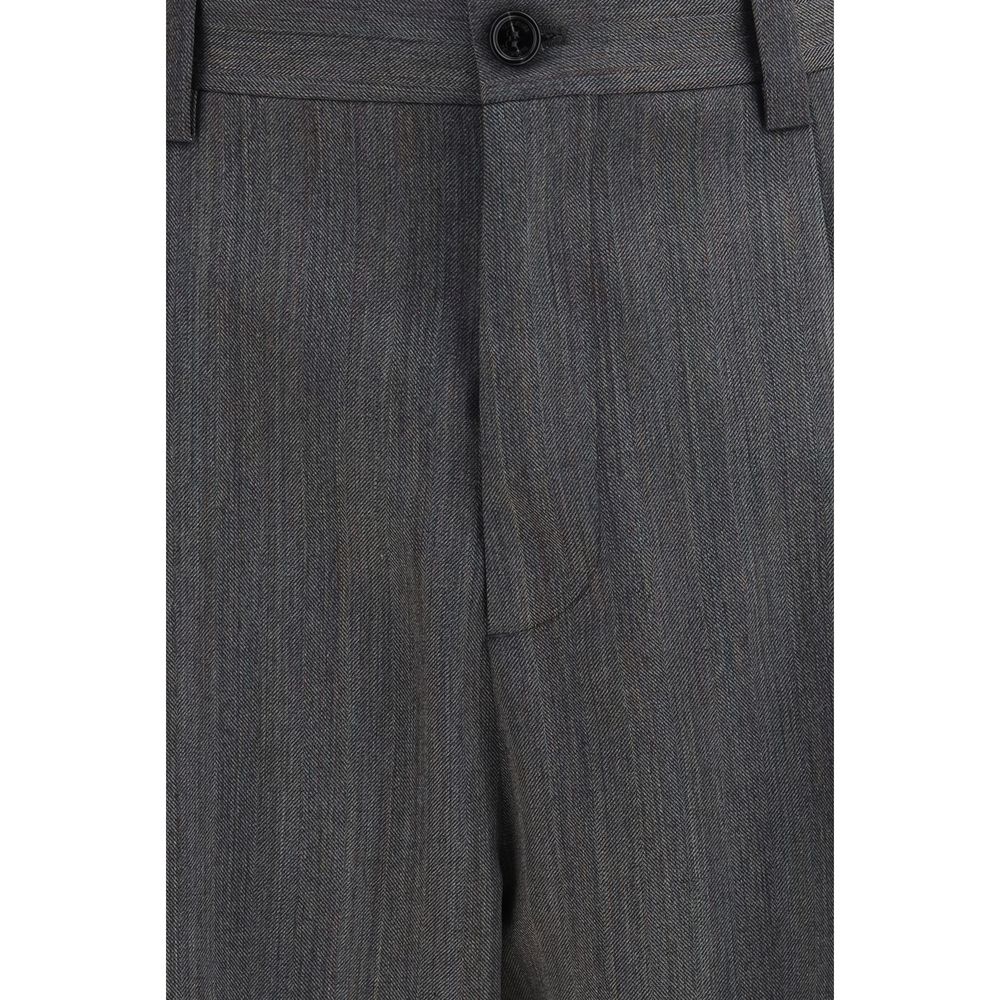 Valentino Garavani Gray Wool Oves Aries Dress Pants