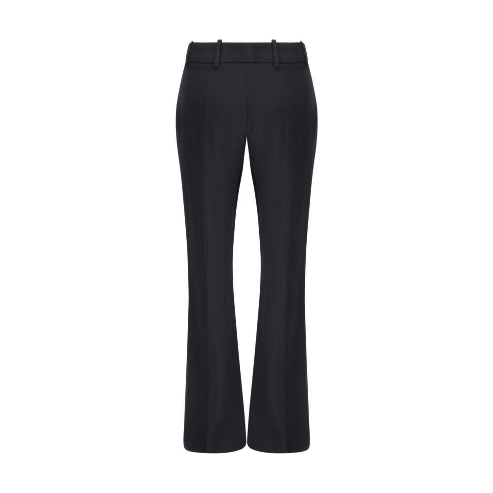 Alexander McQueen Black Acetate Flared Pants