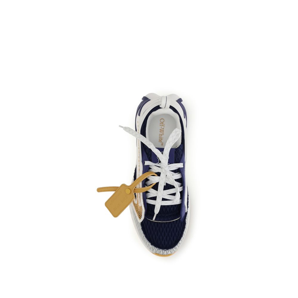 Off-White Multicolor Fabric Athletic Sneakers