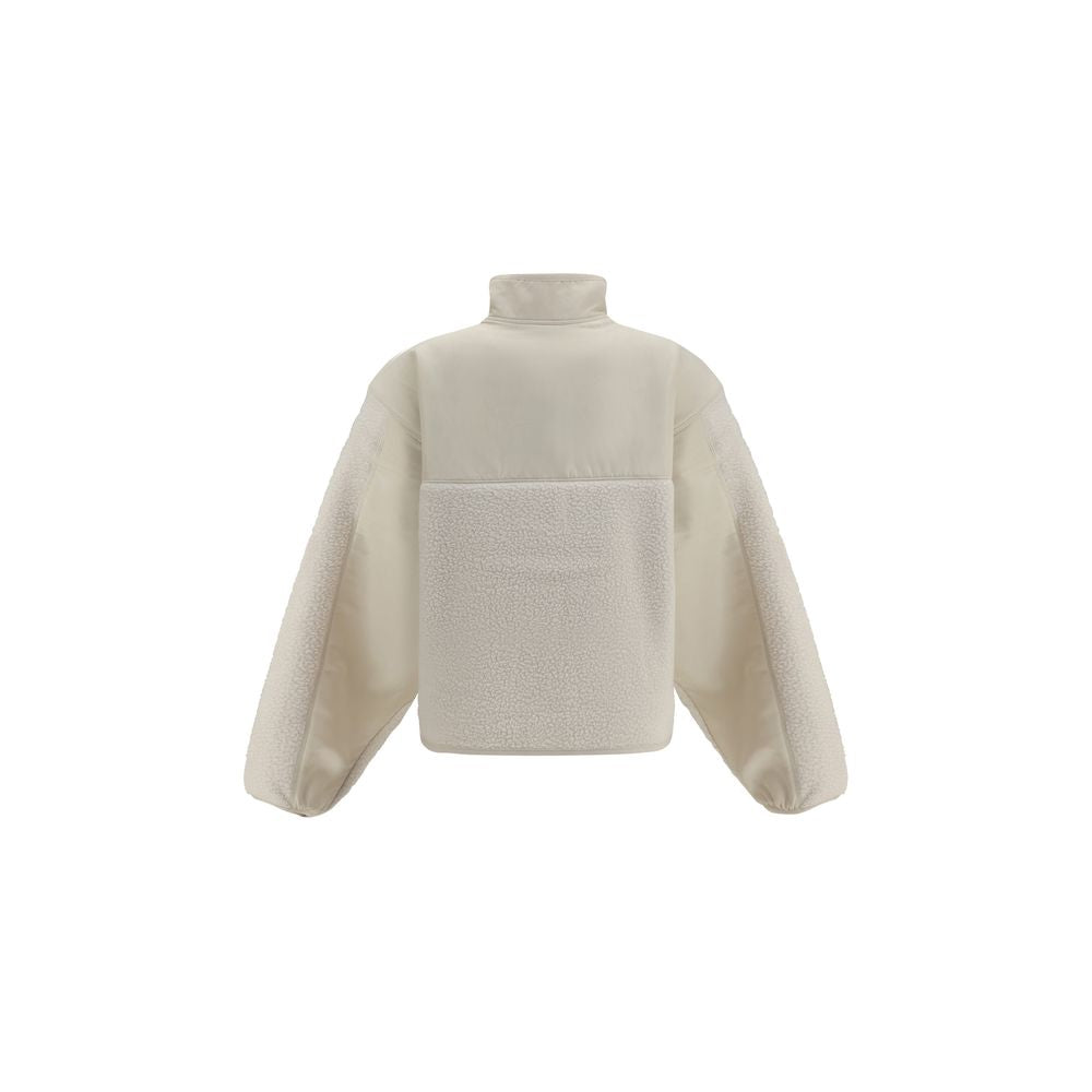 New Balance White Recycled Polyester Shell Jacket