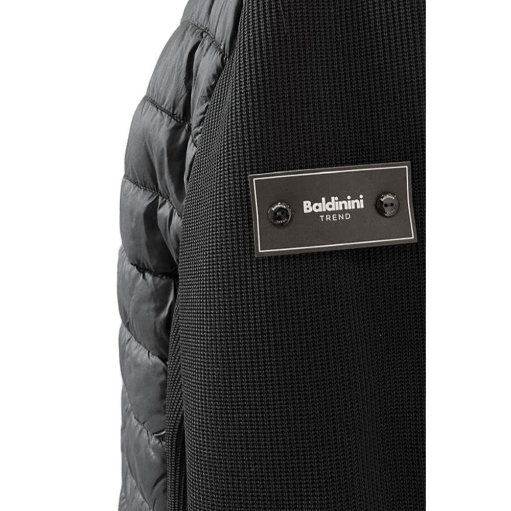 Baldinini Trend Black Polyester Men Jacket