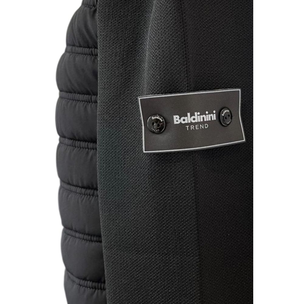 Baldinini Trend Black Polyester Men Jacket