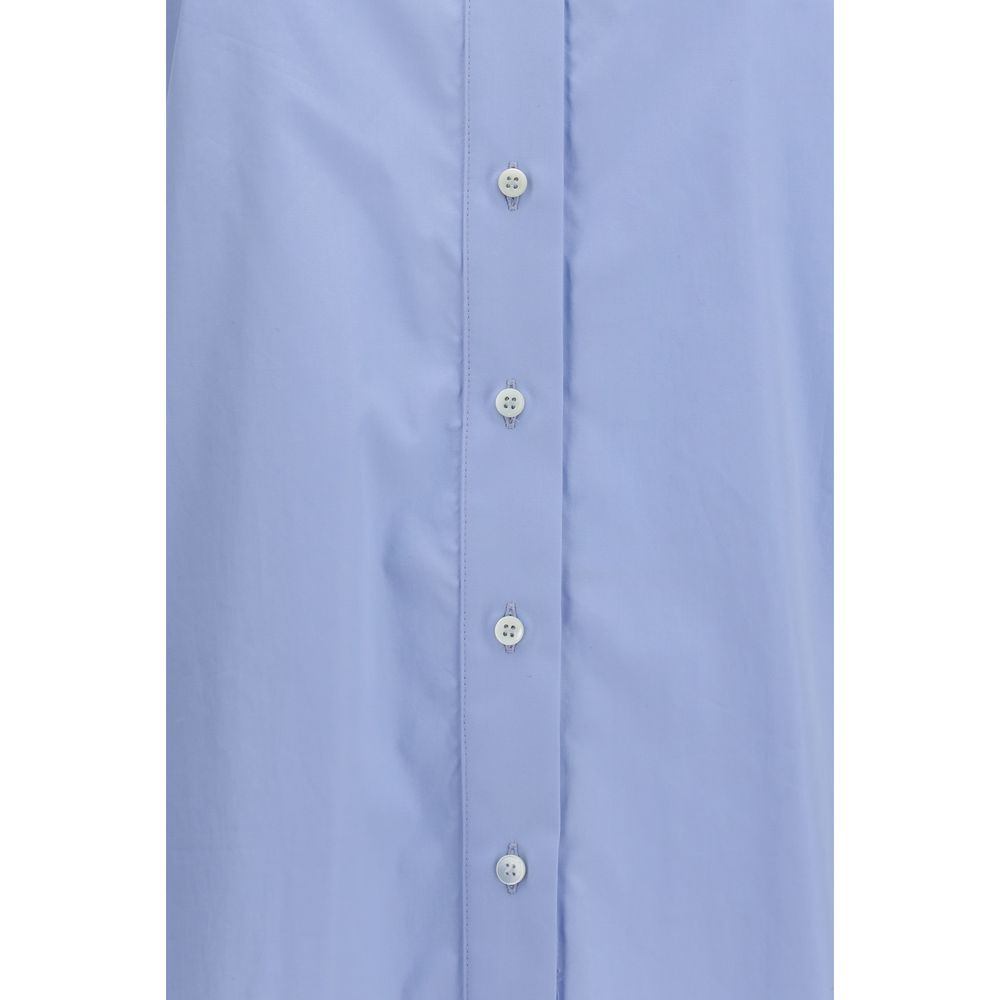 Brunello Cucinelli Blue Cotton Blouse