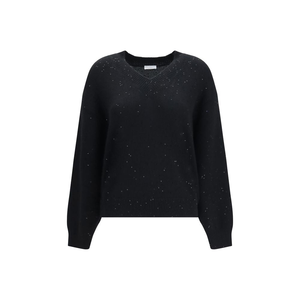 Brunello Cucinelli Black Cashmere Sweater