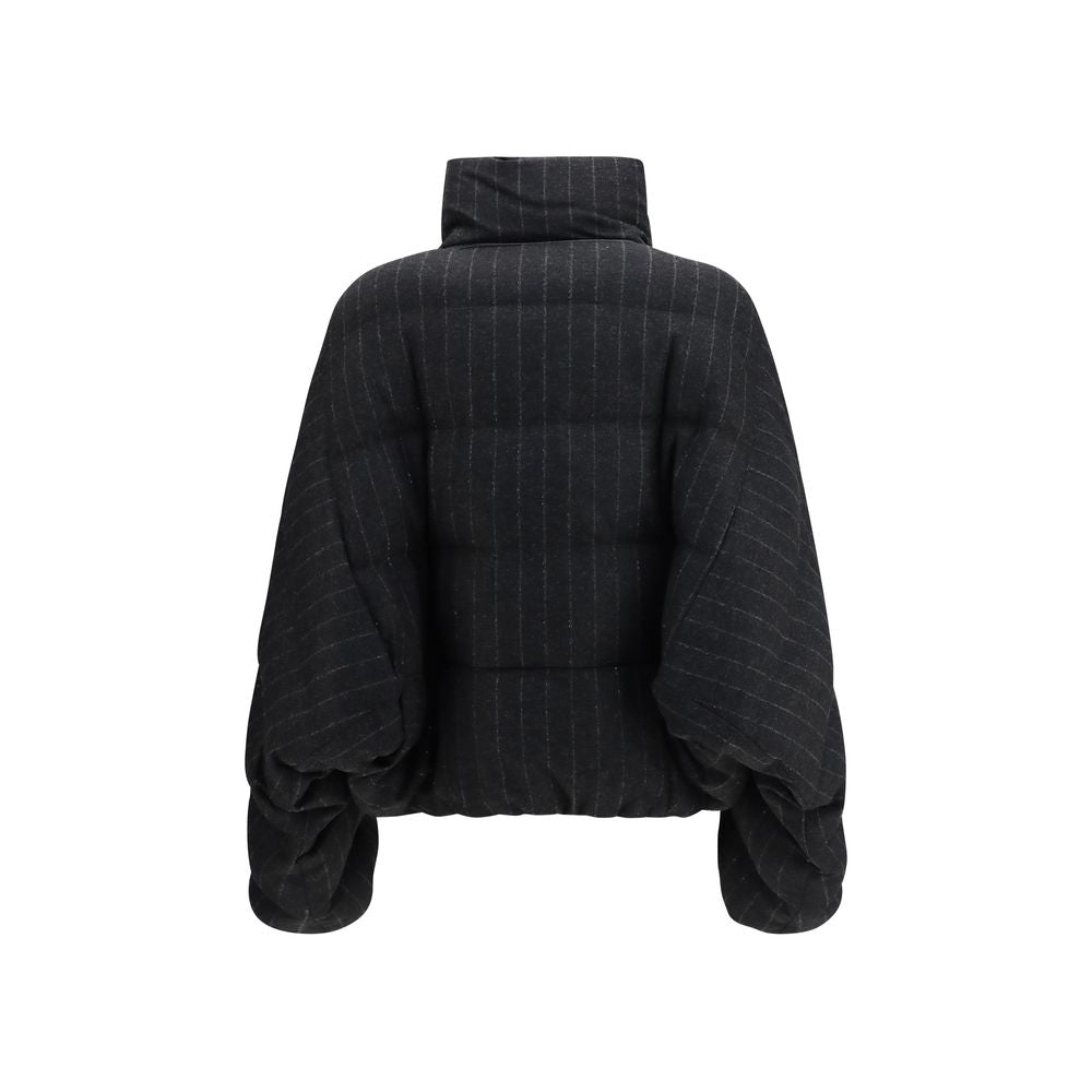 Brunello Cucinelli Gray Wool Oves Aries Full-Length Jacket