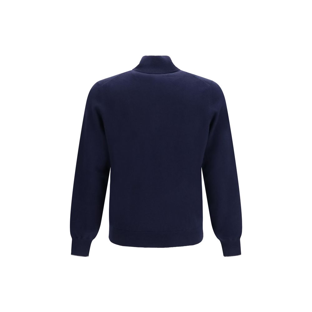 Brunello Cucinelli Blue Cashmere Sweater