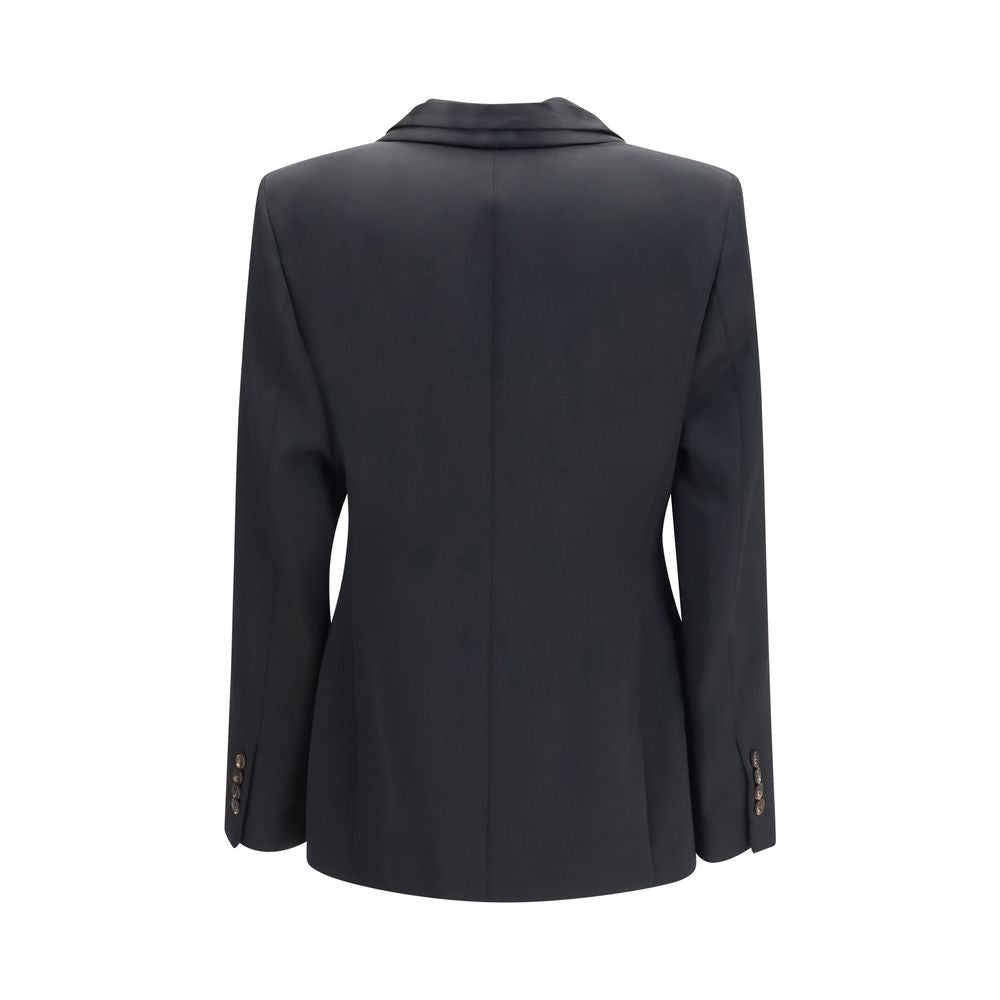 Brunello Cucinelli Black Wool Oves Aries Full-Length Jacket