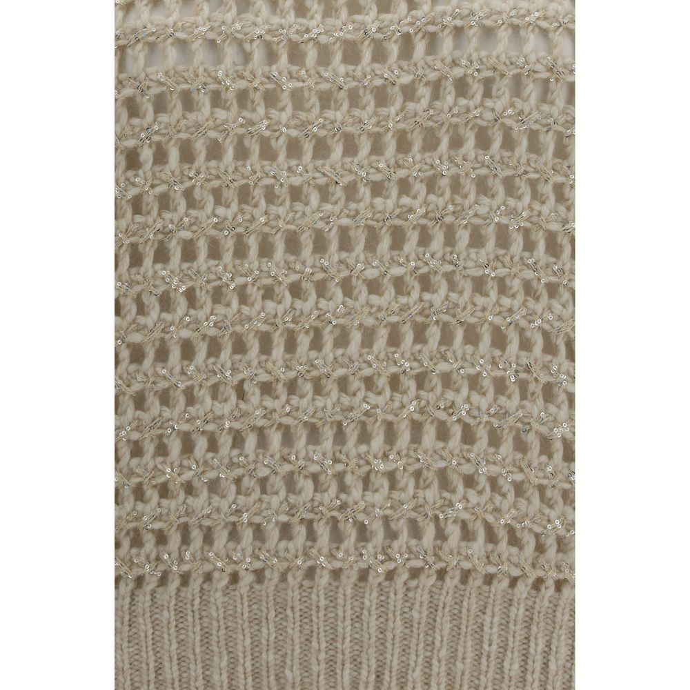 Brunello Cucinelli Beige Wool Oves Aries Sweatshirt