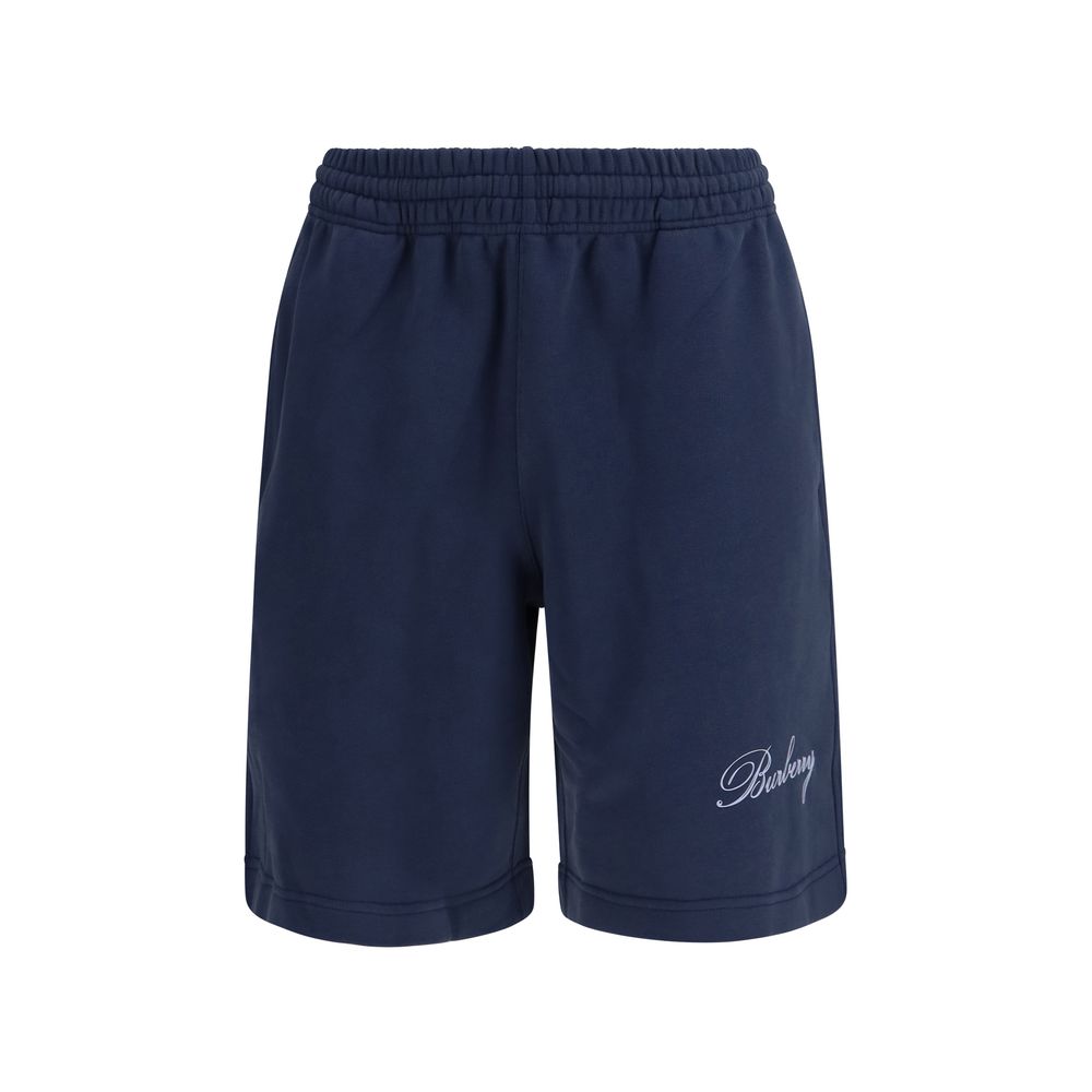 Burberry Blue Cotton Shorts