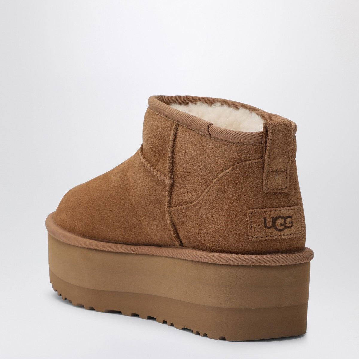 Ugg UGG Classic Ultra Mini platform ankle boots in chestnut