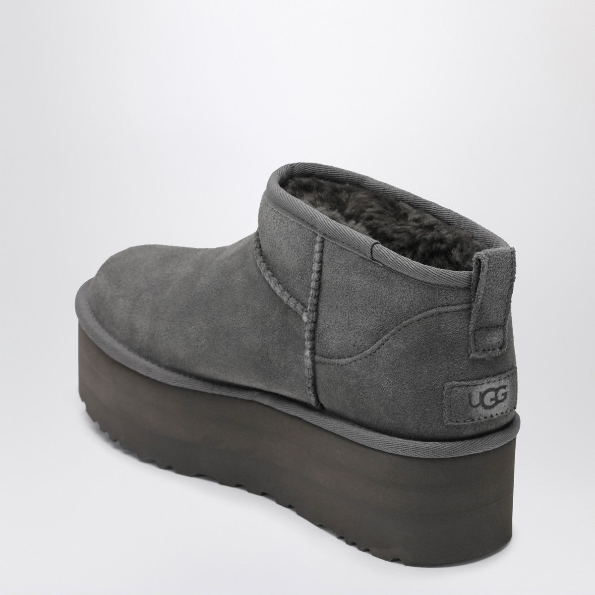 Ugg UGG Classic Ultra Mini grey boot with platform