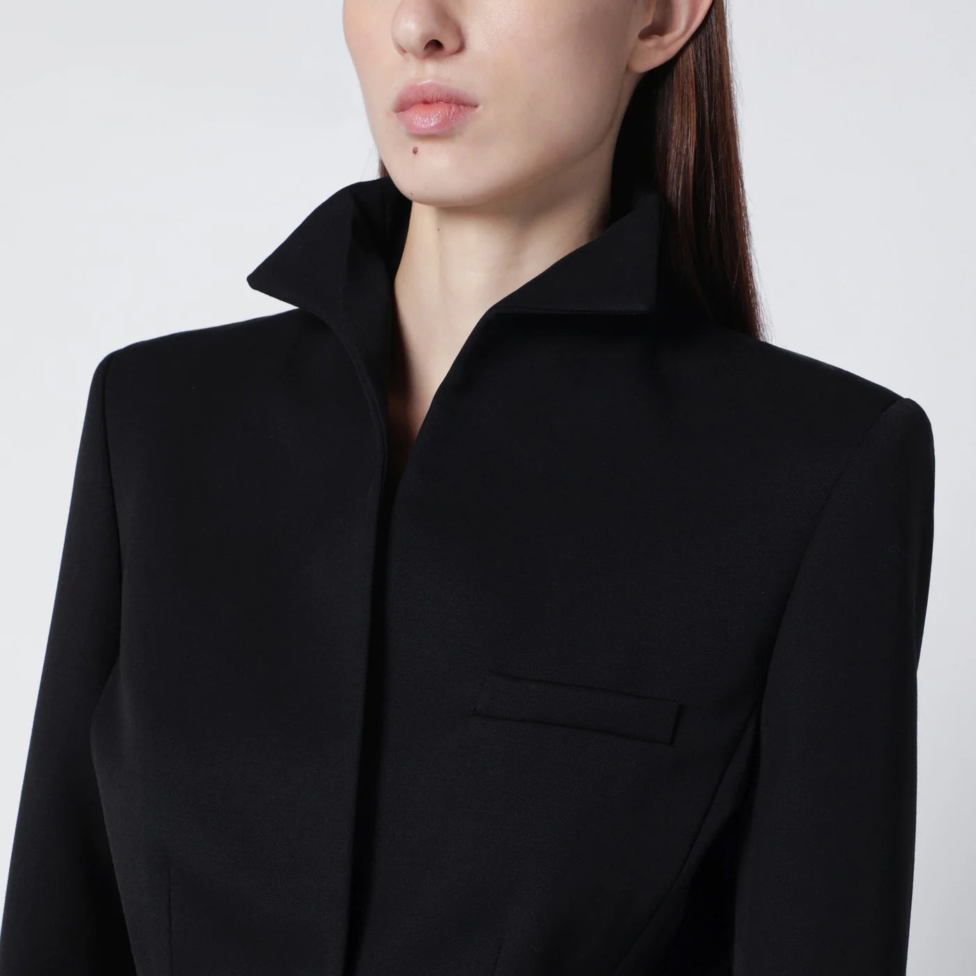 Francesco Murano Black single-breasted wool blazer