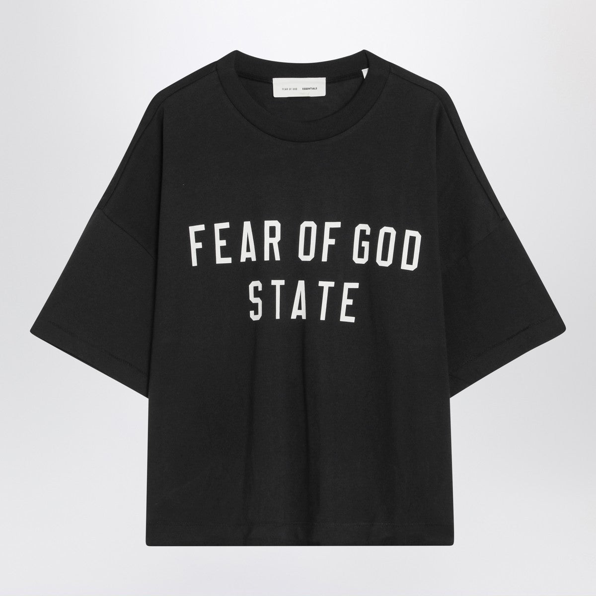 Fear of God Essentials Fear of God Essentials Black crewneck T-shirt with logo