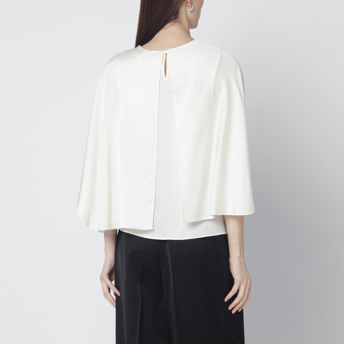 SIMKHAI SIMKHAI Eliora cream satin blouse