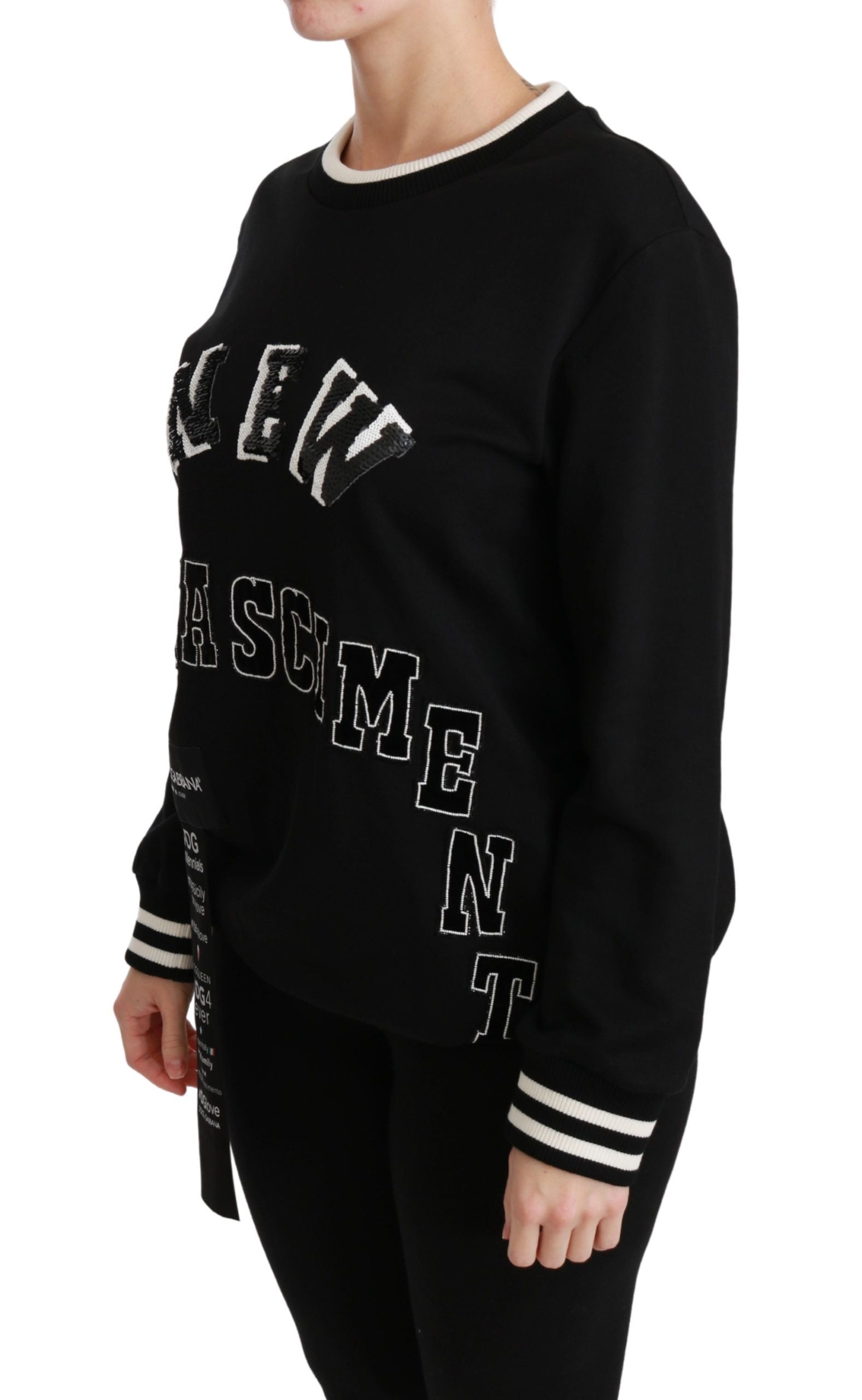 دولتشي آند غابانا سترة Rinascimento #DGmillennials باللون الأسود