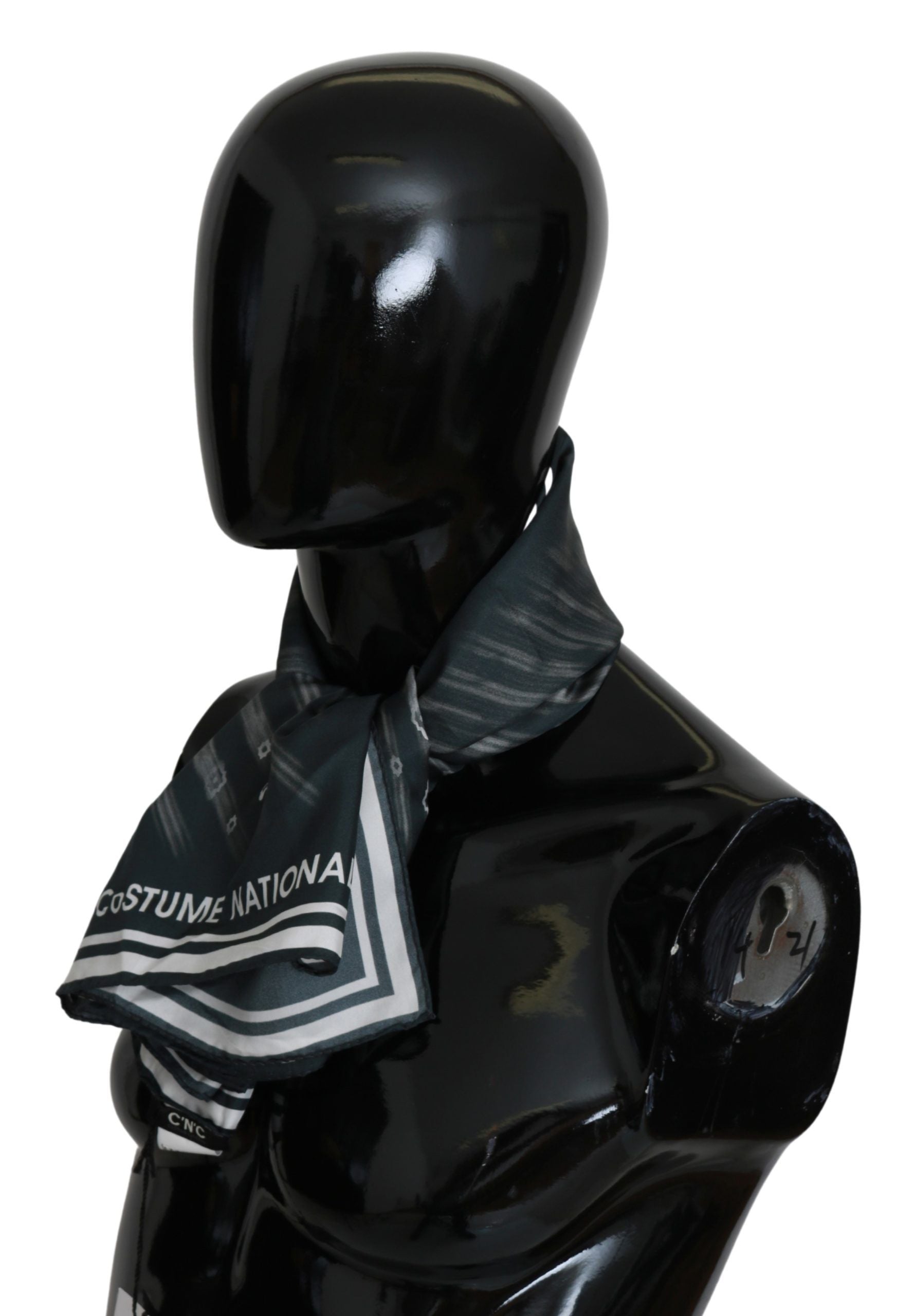 وشاح حريري أزرق وطني للنساء