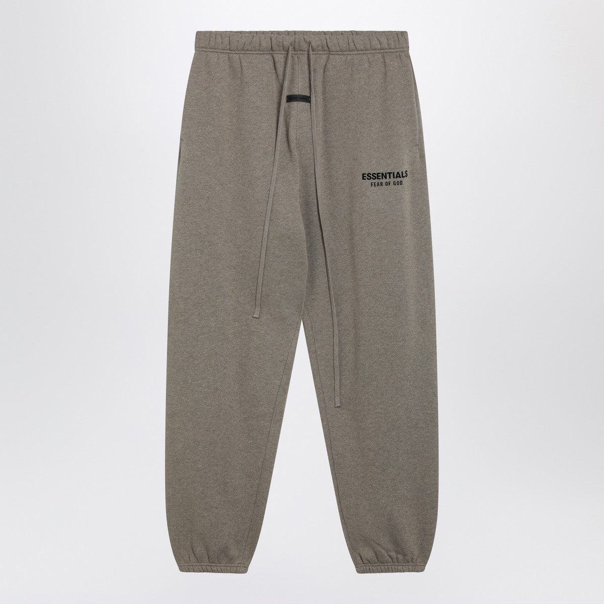 Fear of God Essentials Fear of God Essentials Grey mélange jogging pants with logo print