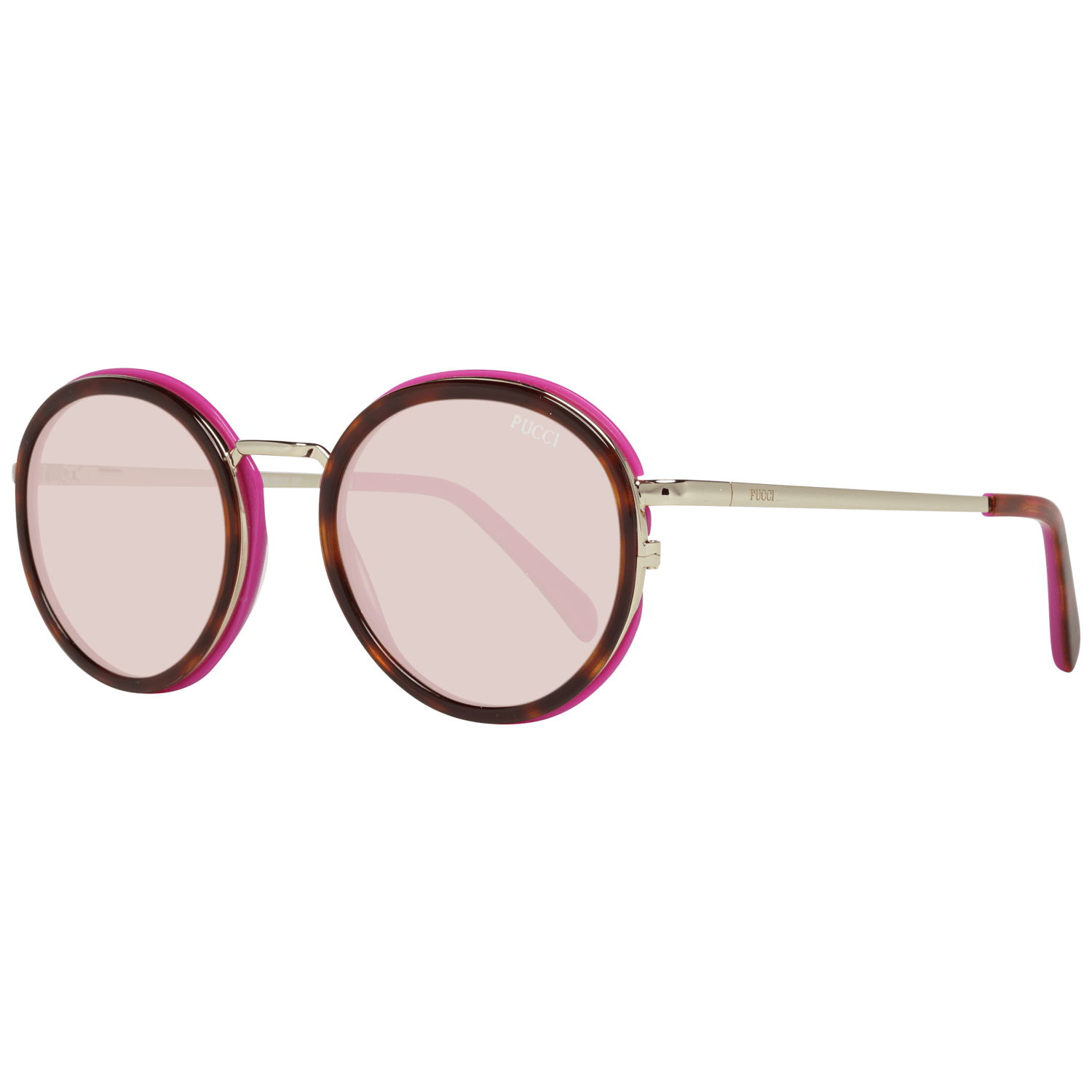 Emilio Pucci Brown Metal & Plastic Sunglasses - Luxe Marca
