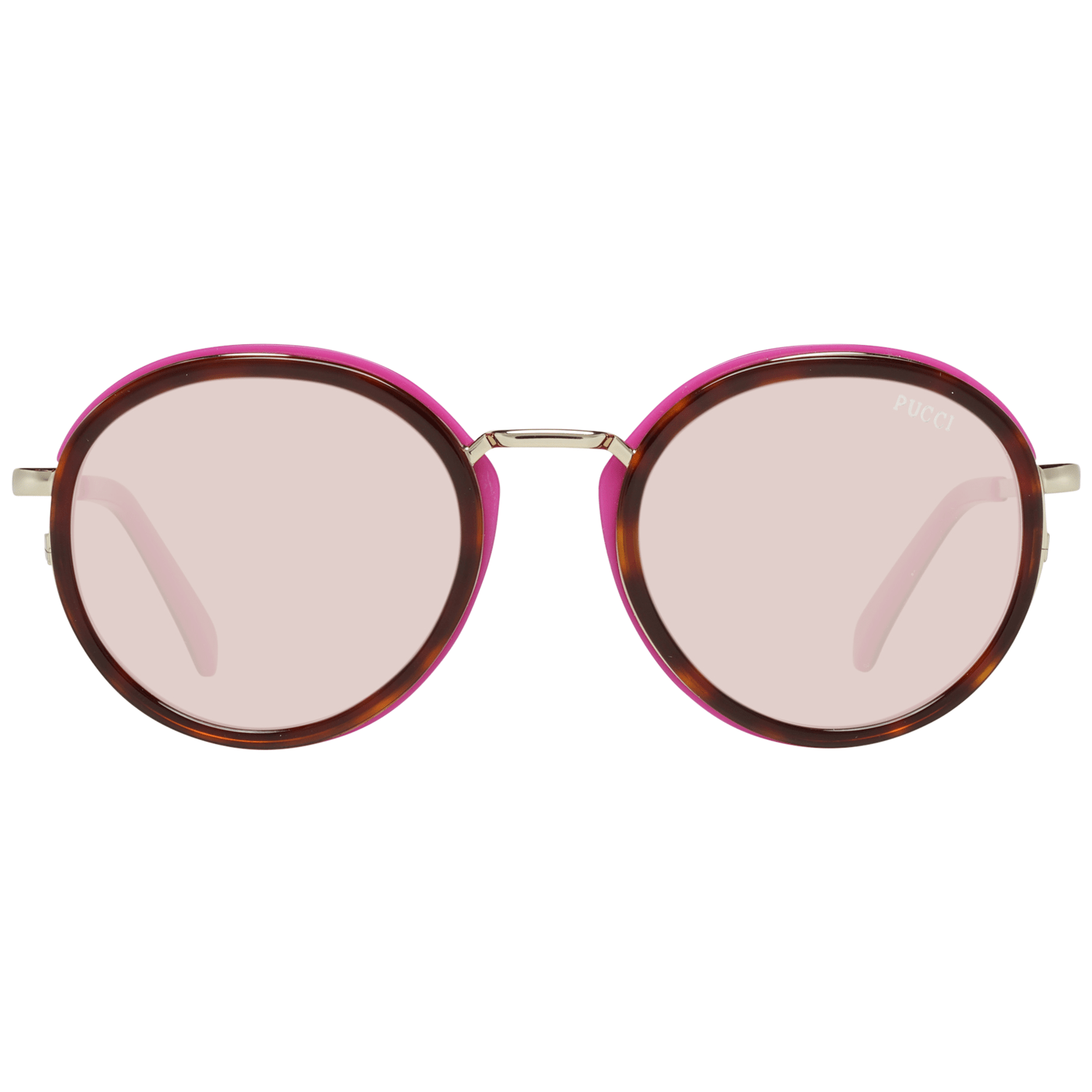Emilio Pucci Brown Metal & Plastic Sunglasses - Luxe Marca