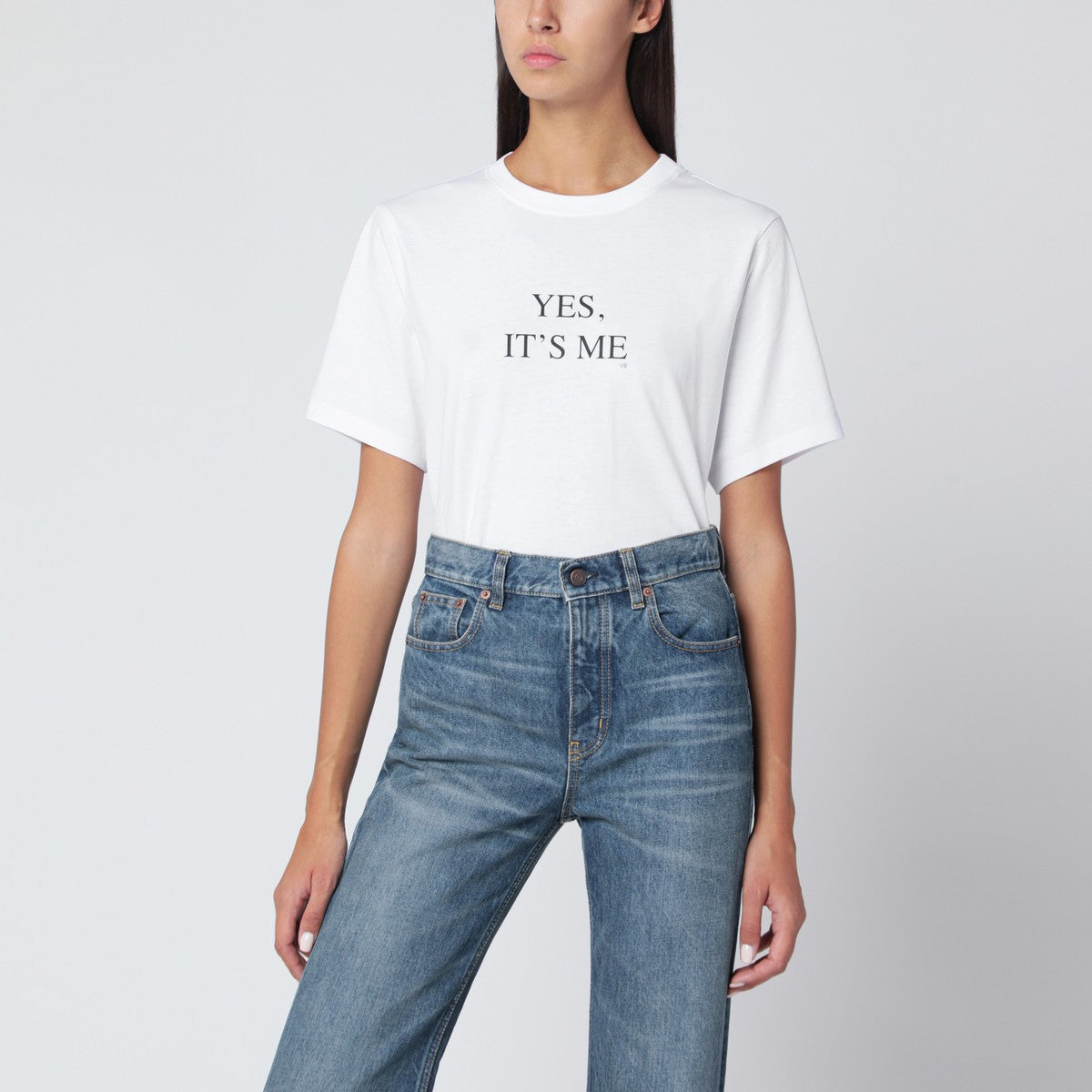 Victoria Beckham Victoria Beckham “Yes. It’s Me” T-shirt in white cotton