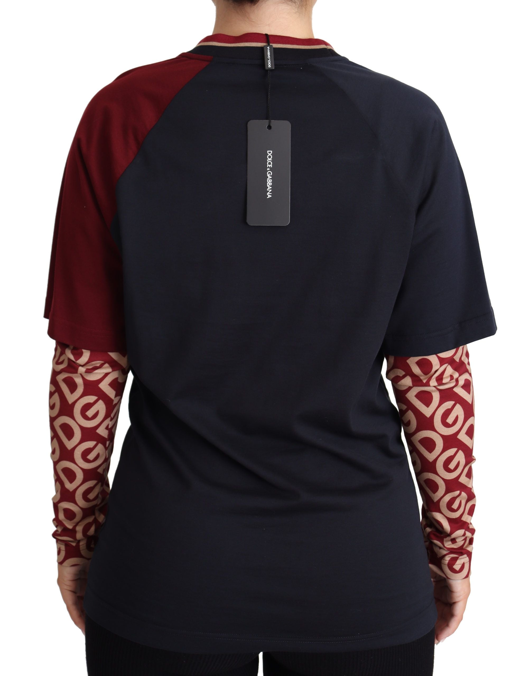 سترة دولتشي آند غابانا رويالز متعددة الألوان بياقة دائرية