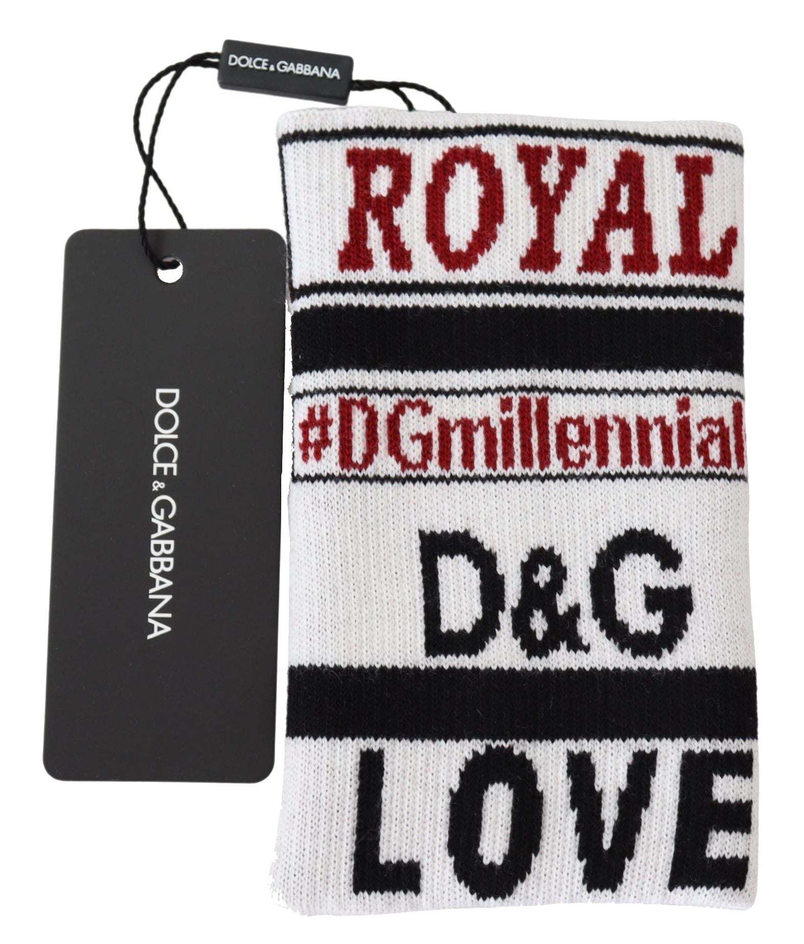 سوار معصم دولتشي آند غابانا متعدد الألوان من الصوف المحبوك D&G Love