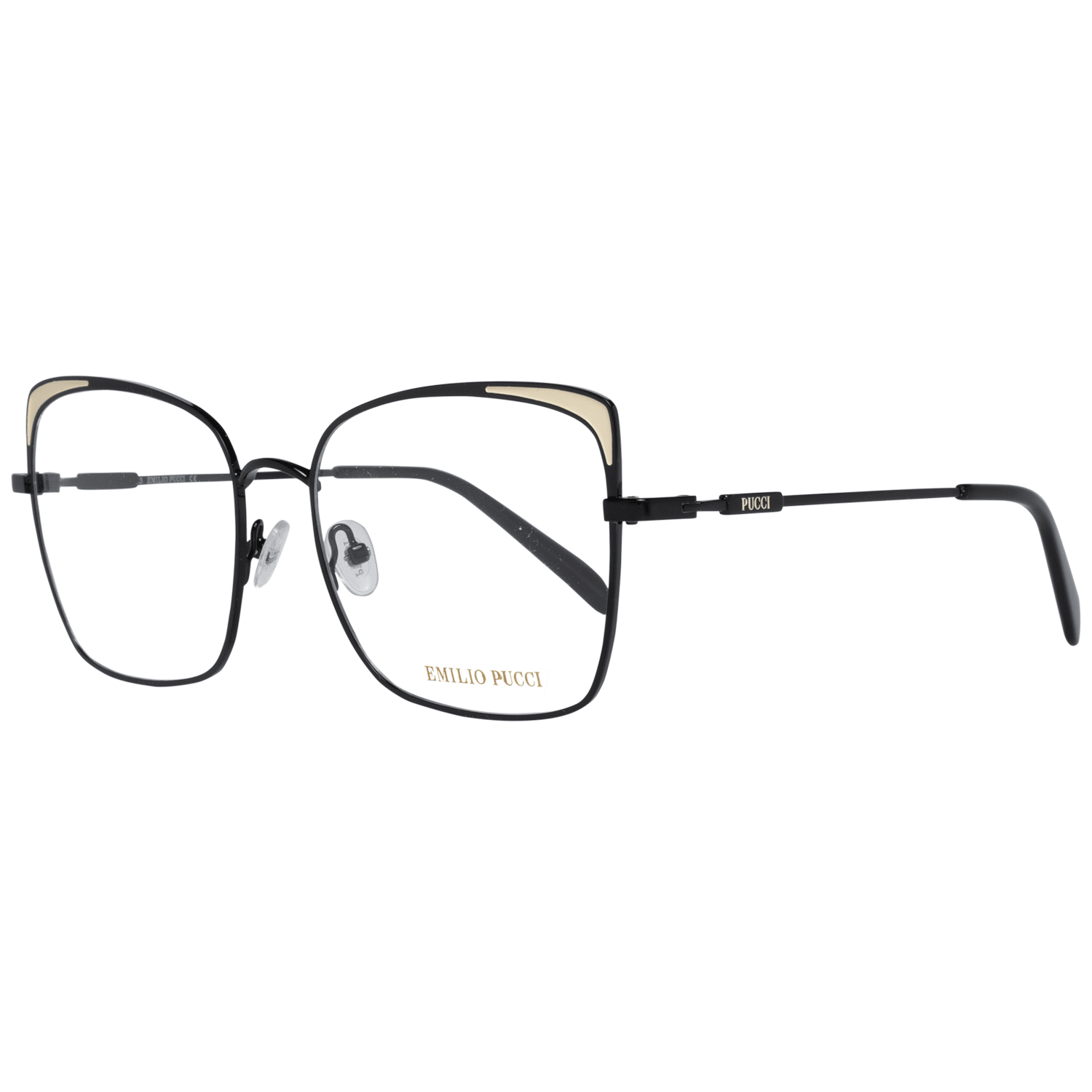 Emilio Pucci Black Metal Glasses (Frames) - Luxe Marca