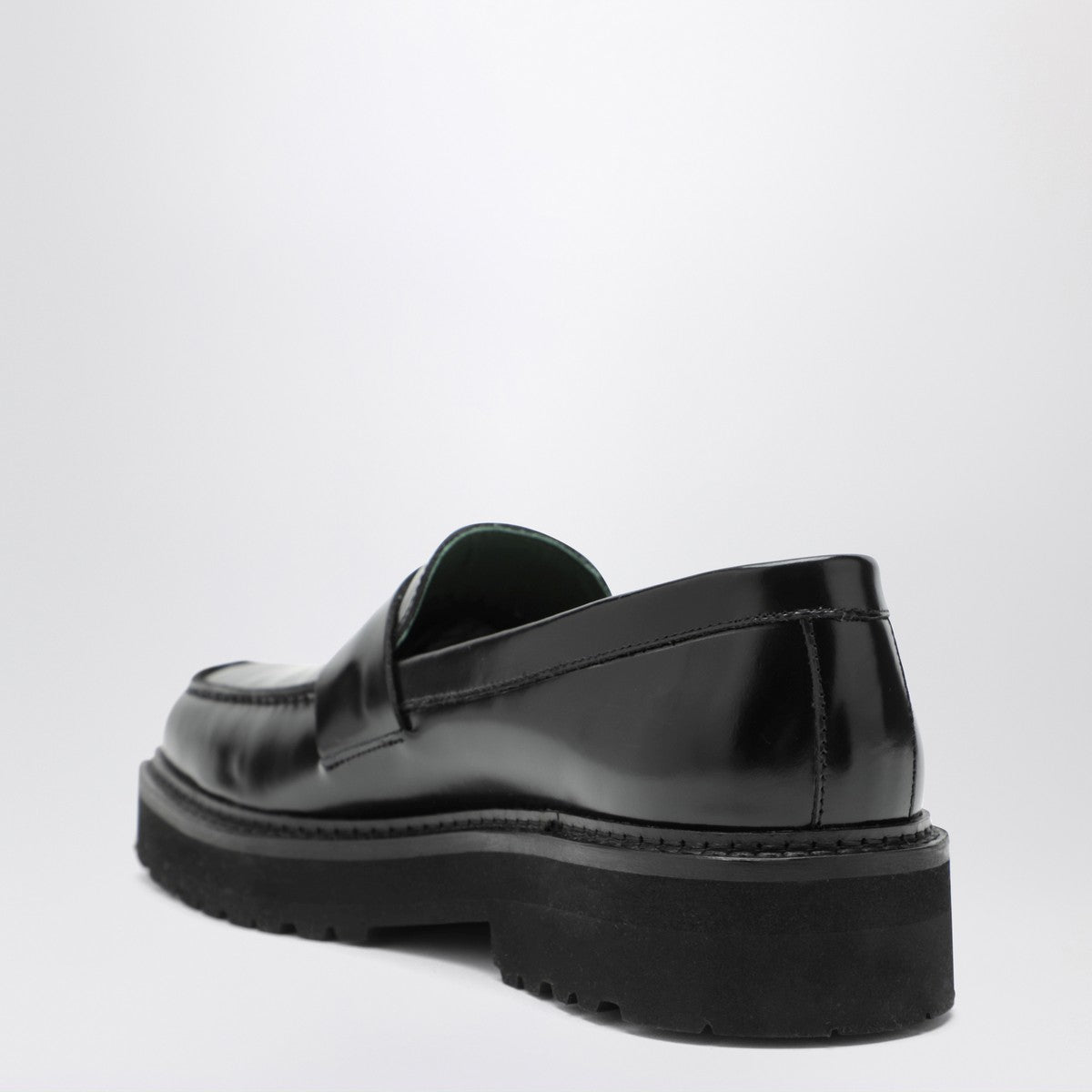 VINNY''s VINNY''s Black leather Peeters moccasins