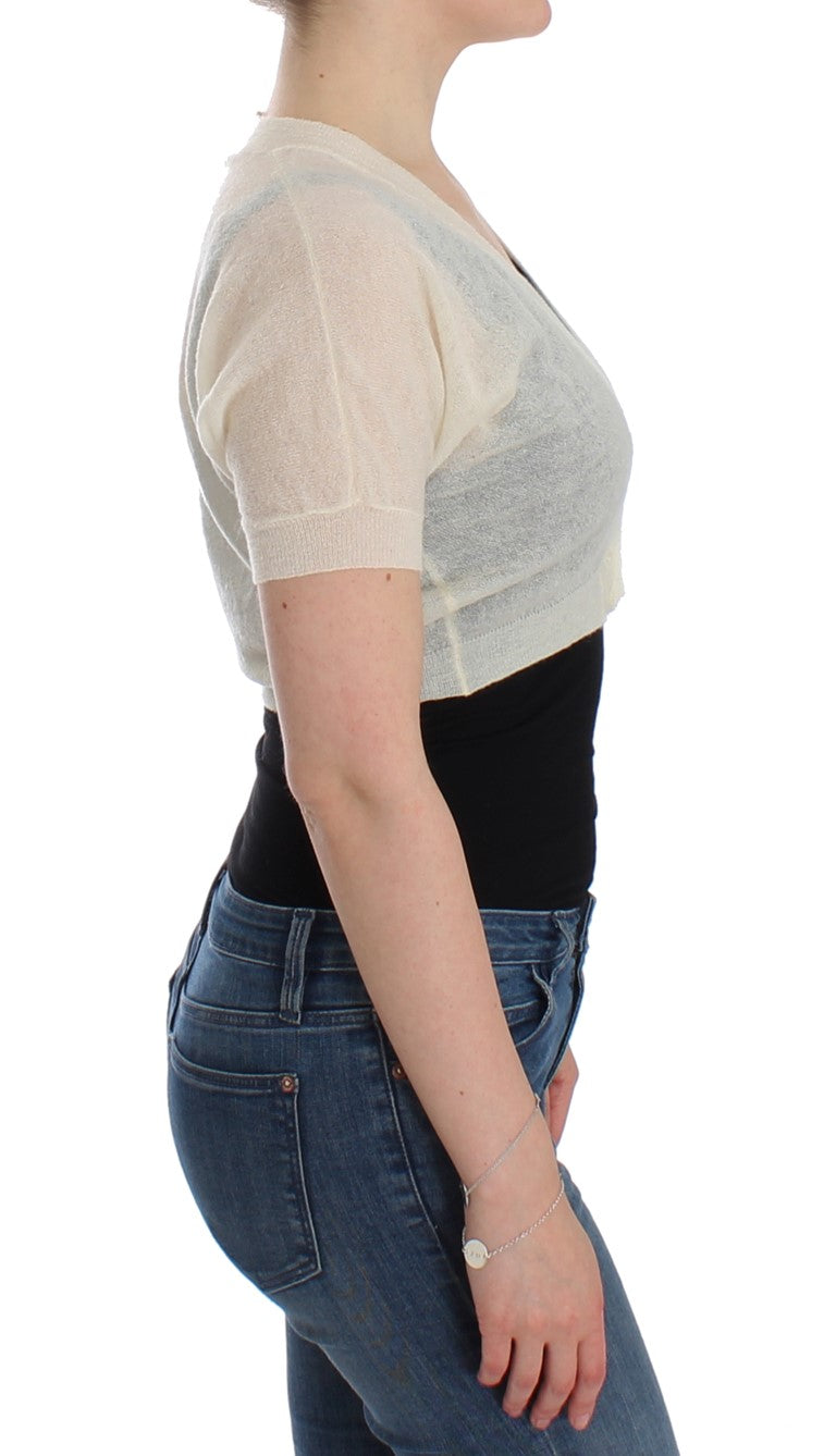 سترة صوفية من الصوف الأبيض من إيرمانو شيرفينو