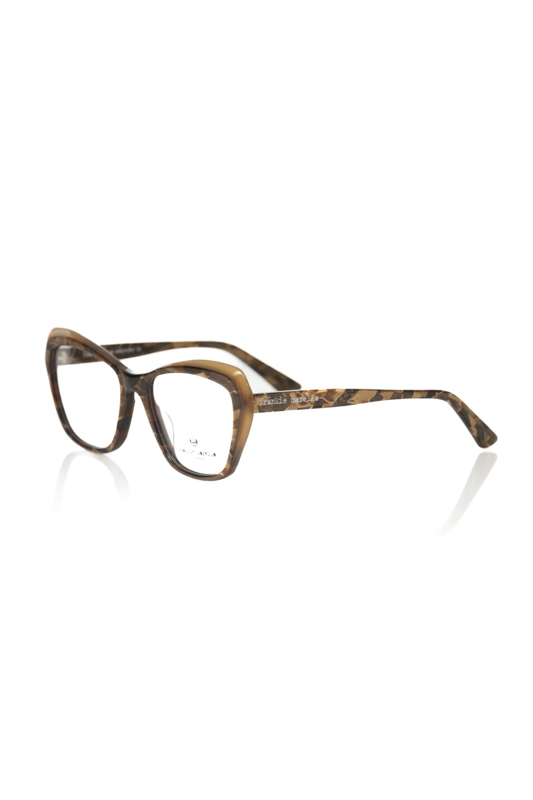 Frankie Morello Beige Acetate Women Eyeglass Frame