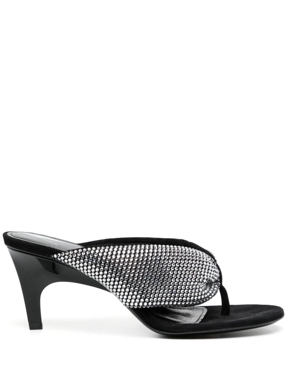 The Attico Rem crystal-embellished thong sandals