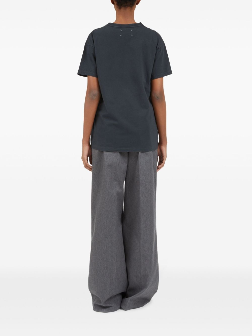 Maison Margiela Maison Margiela Logo-embroidered cotton T-shirt